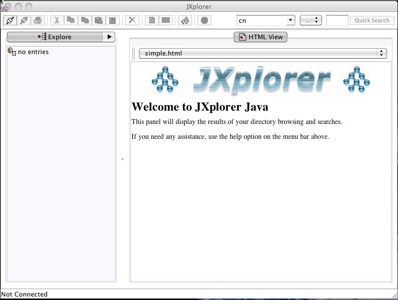 jxplorer 3.2 : Main window