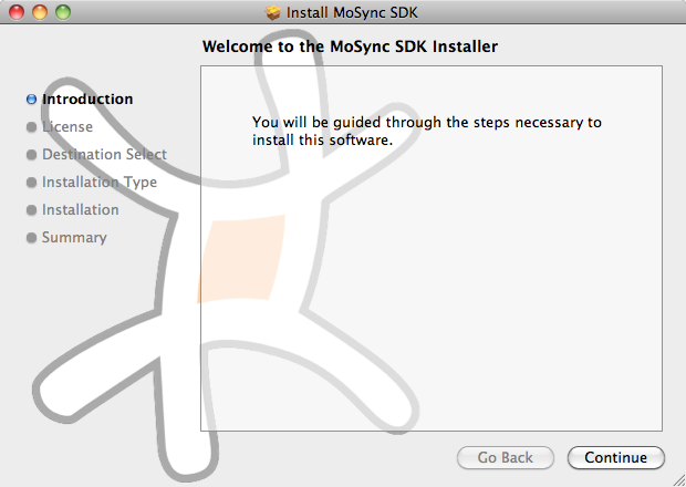 mosync 2.5 : Installing MoSync