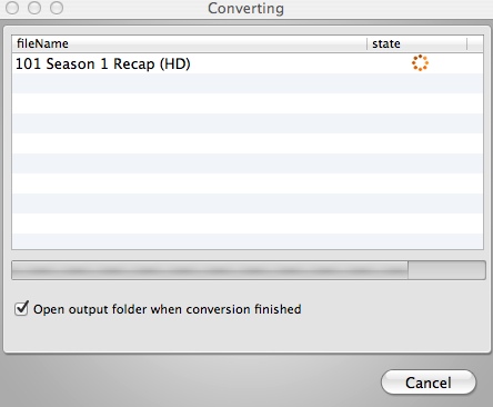 Doremisoft Mac Video to Flash Converter 6.0 : Converting Input File