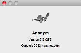 Anonym 2.2 : Program version