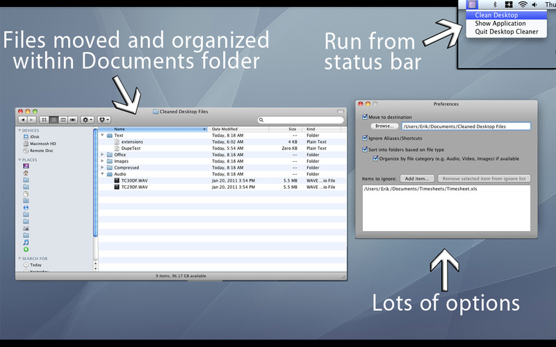 Desktop Cleaner 1.0 : Desktop Cleaner screenshot
