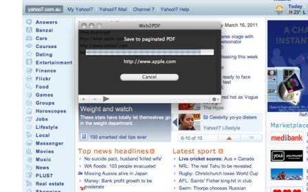 Web2PDF screenshot