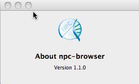 npc-browser 1.1 : Main window