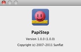 PapiStep 1.0 : About window