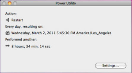 Power Utility 1.0 : Main Window