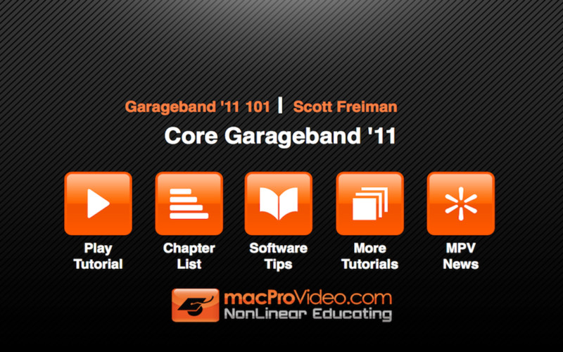 Course For Garageband '11 101 - Core Garageband '11 1.0 : Course For Garageband '11 101 - Core Garageband '11 screenshot