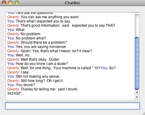ChatBot 1.0 : Main window