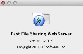 Fast File Sharing Web Server 1.2 : About window