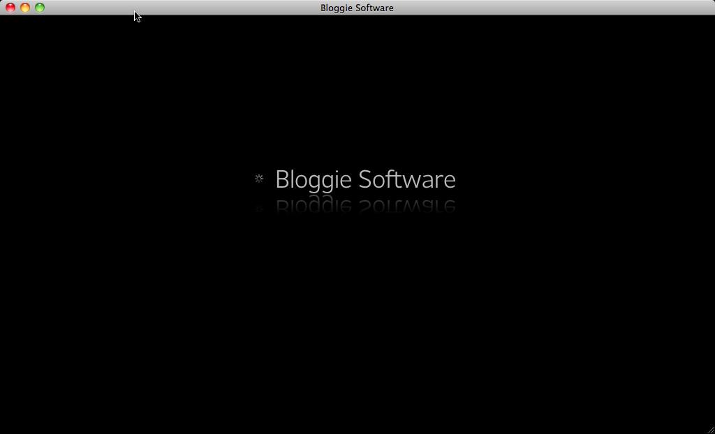 Bloggie Software 1.3 : Main Window