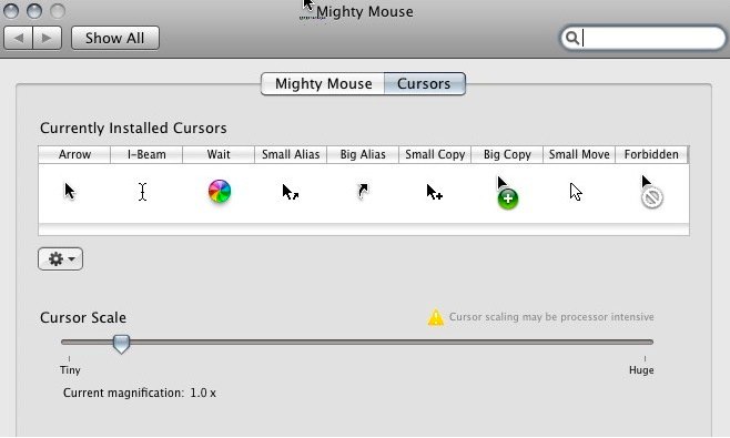 Mighty Mouse Installer 1.3 : Main window