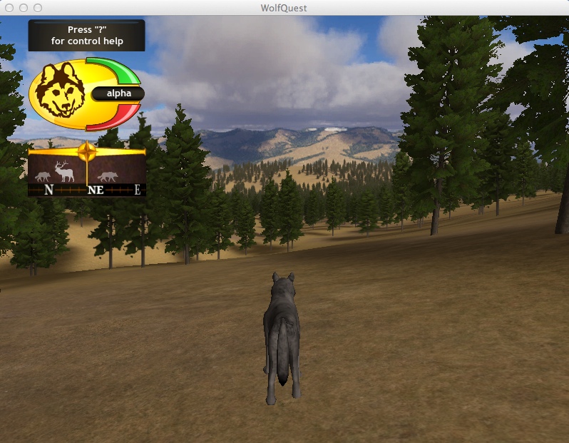 WolfQuest 2.5 : Gameplay Window