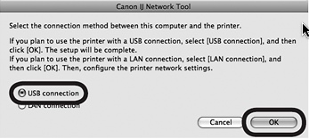 Canon IJ Network Tool 2.9 : Main window