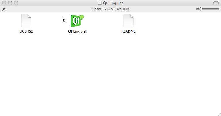Qt Linguist 4.6 : Main window