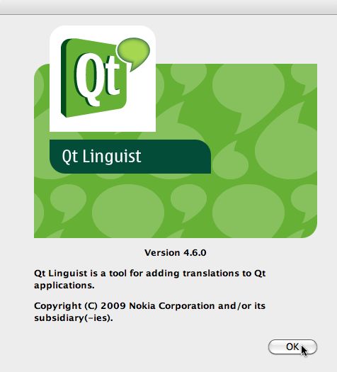 Qt Linguist 4.6 : Main window