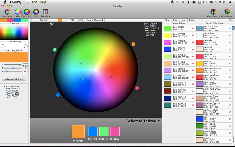 ColorPaj 1.1 : Main Window