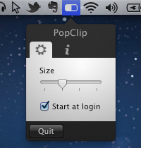 PopClip 1.0 : Options