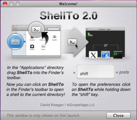 ShellTo 2.1 : Main Window