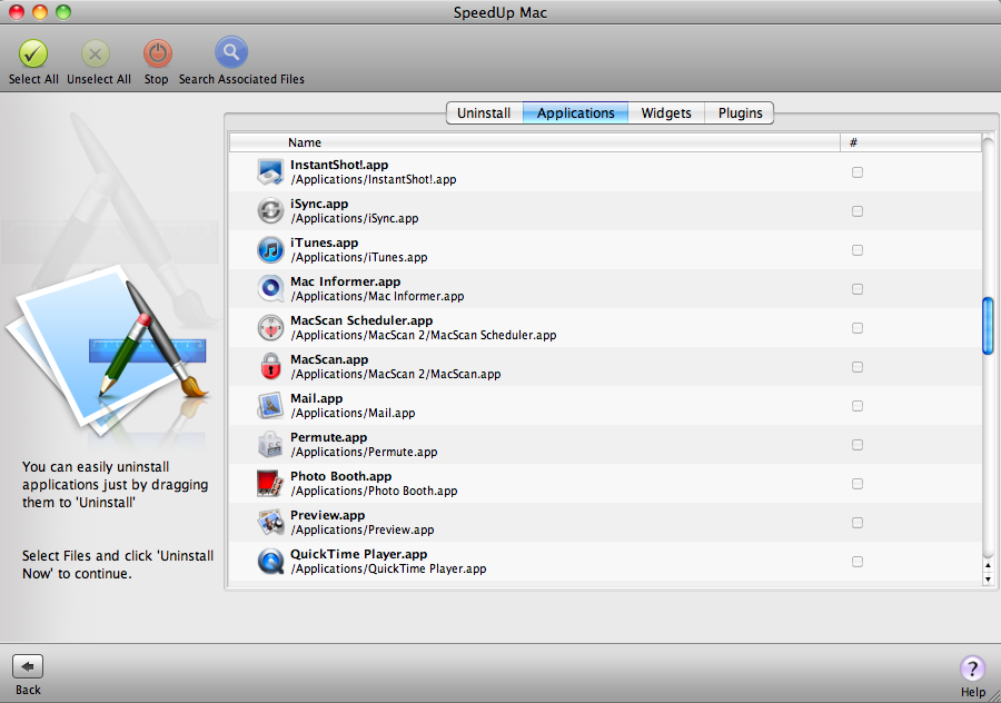 SpeedUpMac 2.0 : Application uninstaller