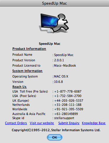 SpeedUpMac 2.0 : Program version