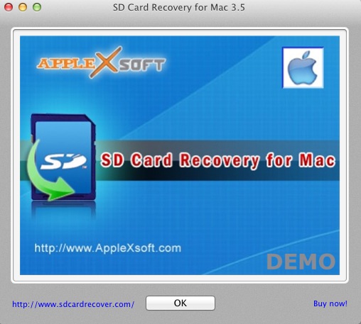 SD Card Recovery 3.5 : About window