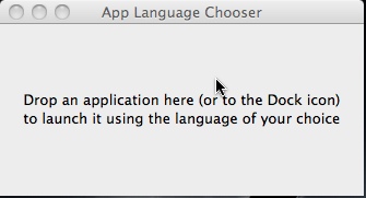 App Language Chooser 1.0 : User Interface