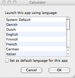 App Language Chooser 1.0 : Language Selection