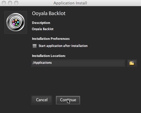 Ooyala Backlot 1.2 : Main window