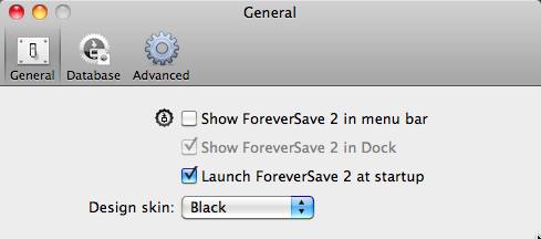 ForeverSave 2.1 : Preferences