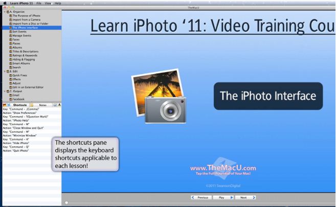 Learn - iPhoto '11 Edition 2.1 : General view