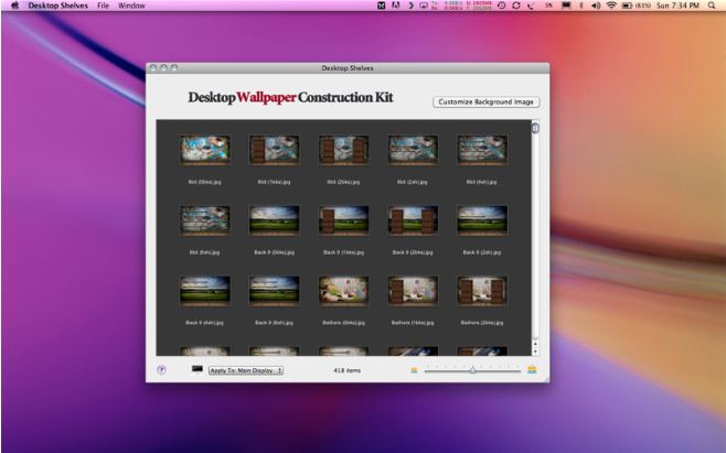 Desktop Wallpaper Construction Kit 2.1 : General view