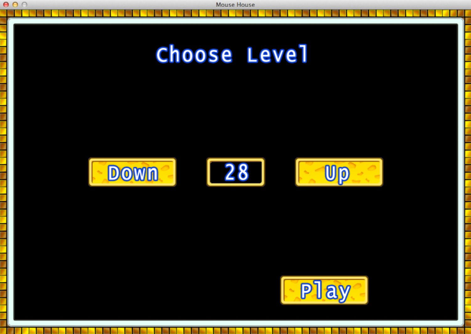 Mouse House 2.0 : Level Selection