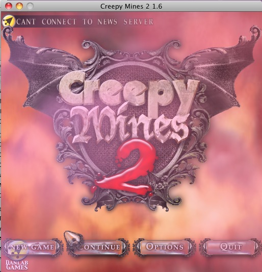 Creepy Mines 2 1.6 : Main menu