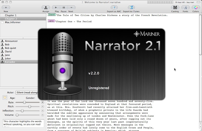 Narrator 2.2 : About