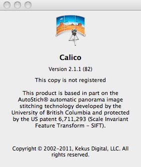 Calico 2 2.1 beta : Main window