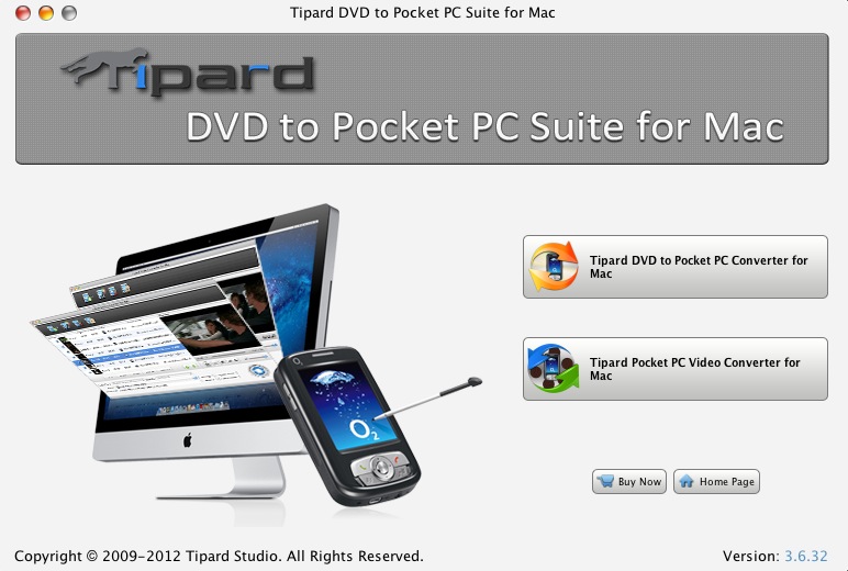 Tipard DVD to Pocket PC Suite for Mac 3.6 : Launcher