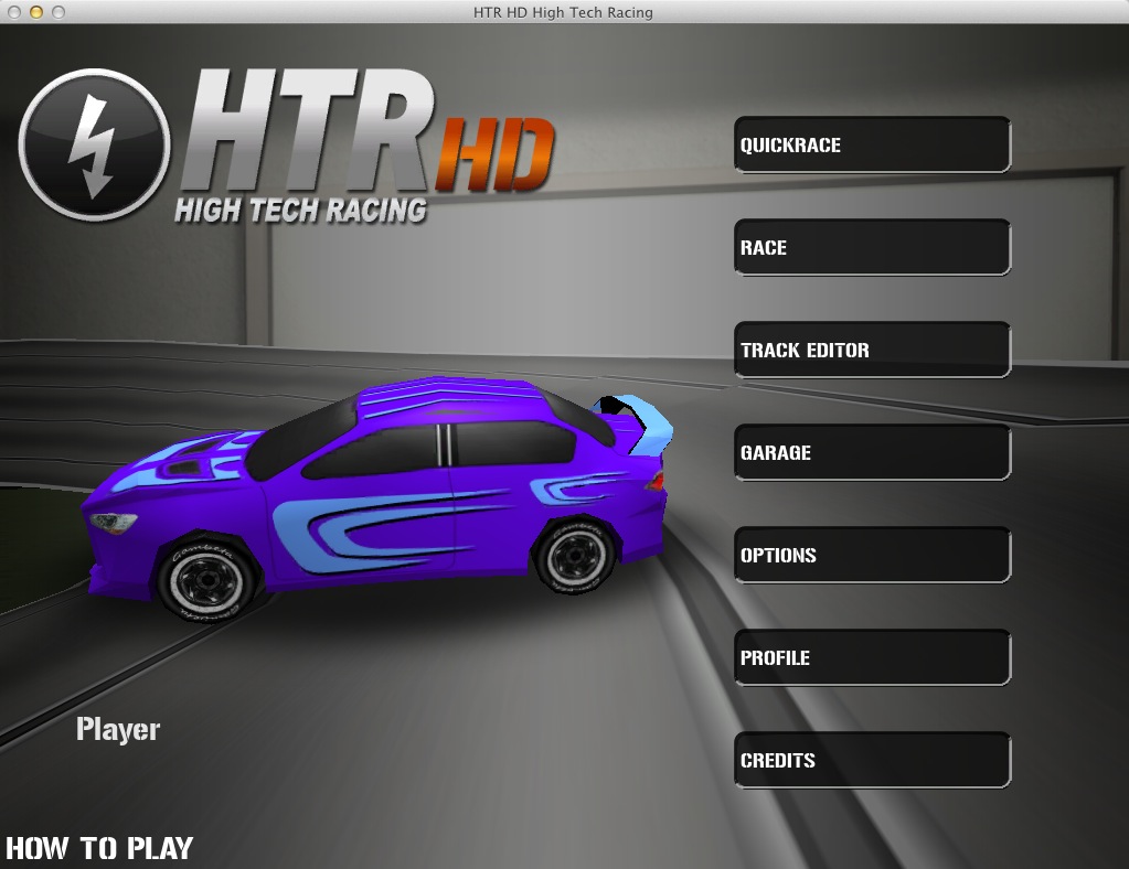 HTR HD High Tech Racing 1.0 : Main menu