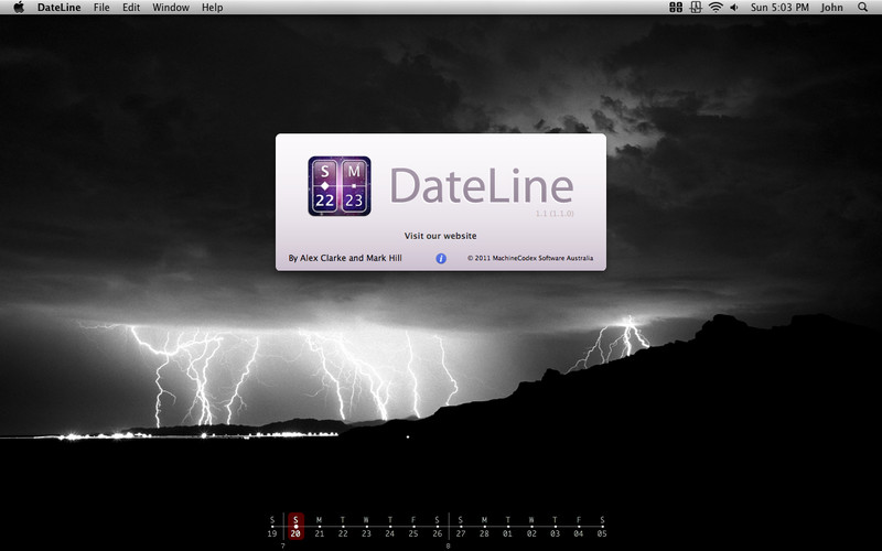DateLine 1.4 : DateLine screenshot