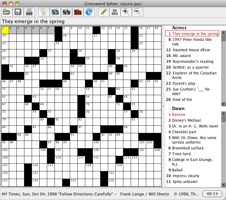 Crossword Solver 1.2 : General view