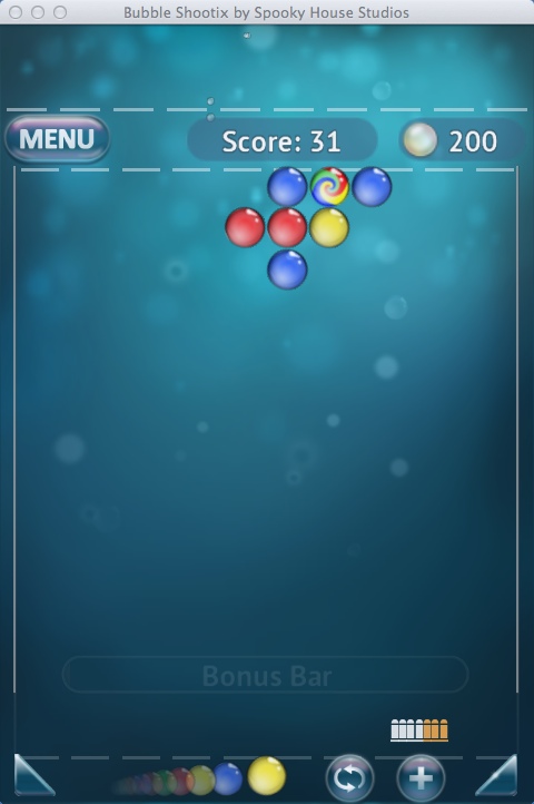 Bubble Shootix : Gameplay Window