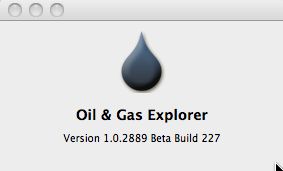 Oil & Gas Explorer 1.0 beta : Main window