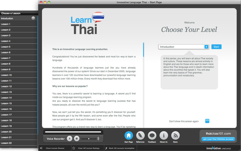 Learn Thai - Introduction (Lessons 1 to 25 with Audio) 2.2 : Learn Thai - Introduction (Lessons 1 to 25 with Audio) screenshot