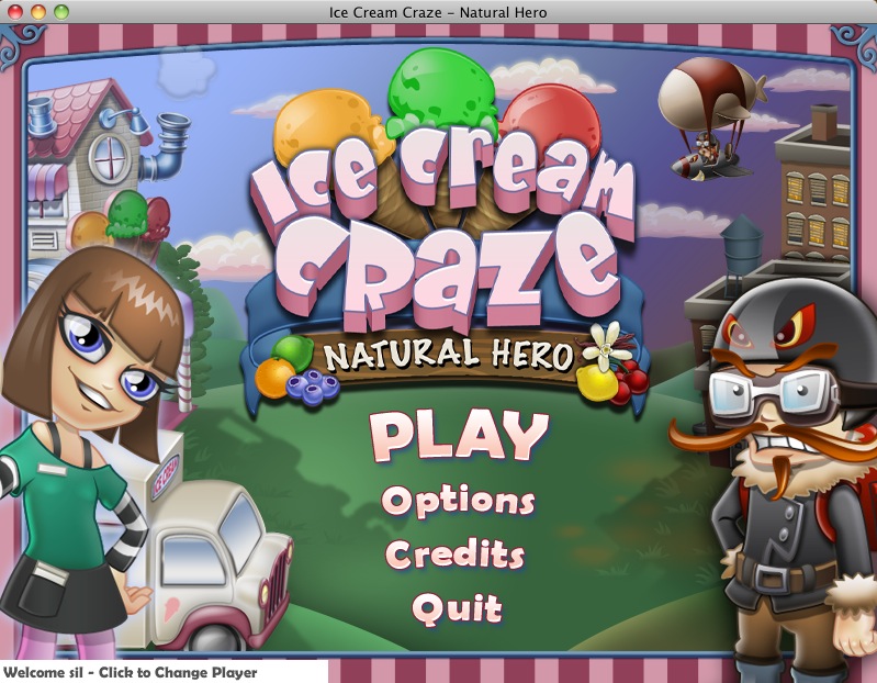 Ice Cream Craze: Natural Hero : Main menu