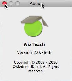 WizTeachApp 2.0 : Main window