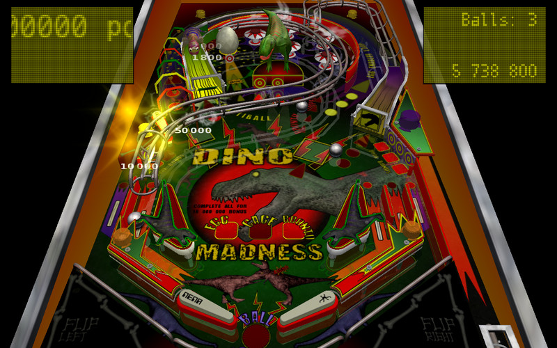 Dino Madness Pinball Lite 1.0 : Dino screenshot