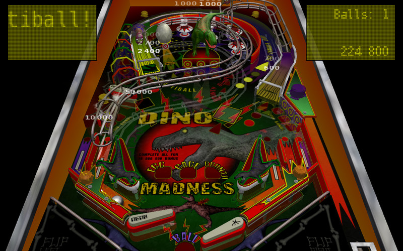 Dino Madness Pinball Lite 1.0 : Dino screenshot