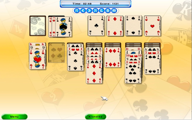 Absolute Solitaire 1.0 : Main window