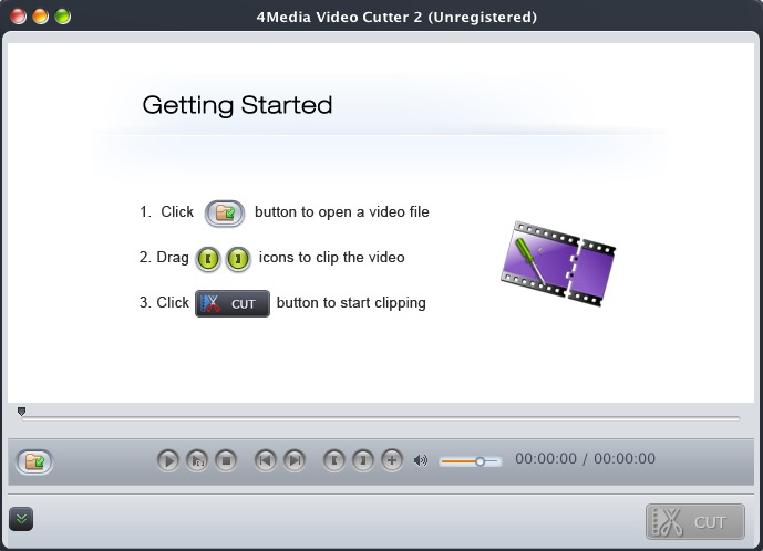 4Media Video Cutter 2.0 : Main window