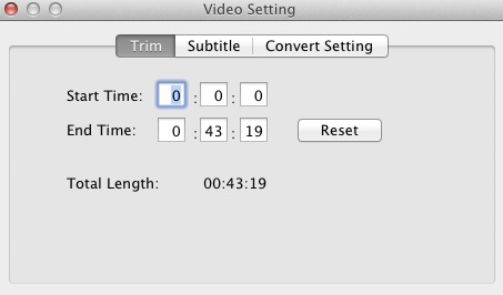 SnowFox DVD & Video to iPod Converter 2.0 : Video settings
