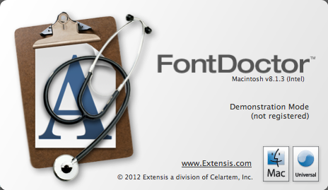 FontDoctor 8.1 : Program version