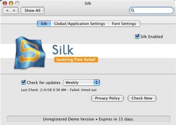 Silk Installer 2.1 : Main window